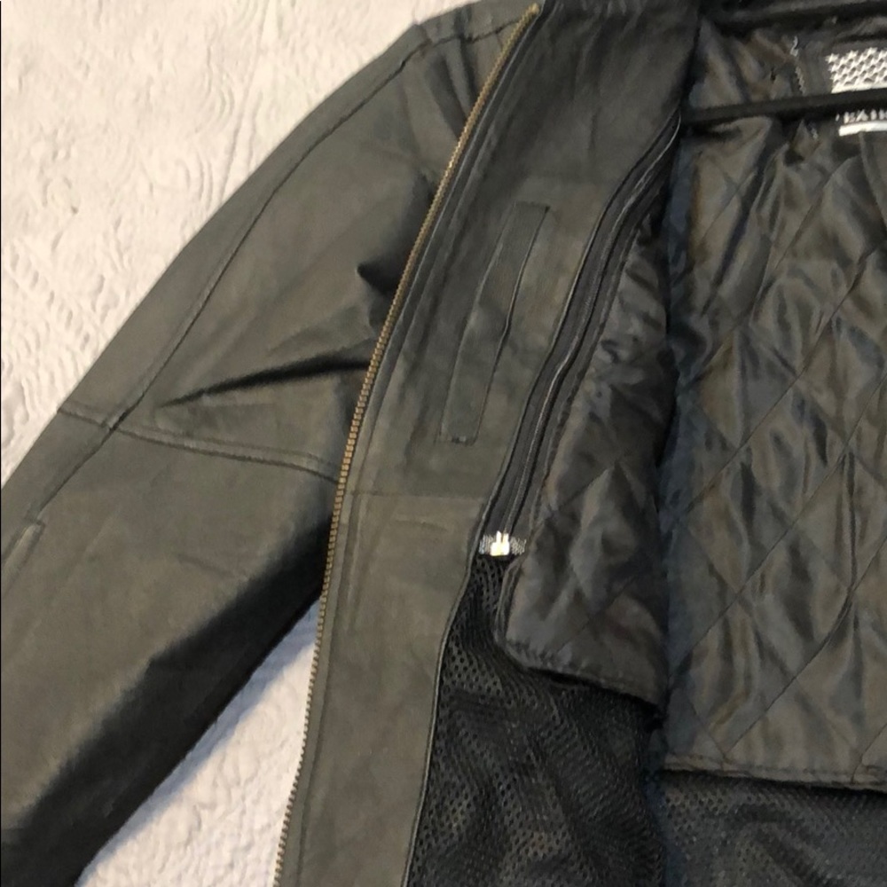 Leather biker jacket - Picture 4 of 8